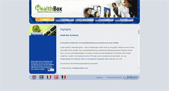Desktop Screenshot of healthbox.eu