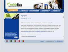 Tablet Screenshot of healthbox.eu